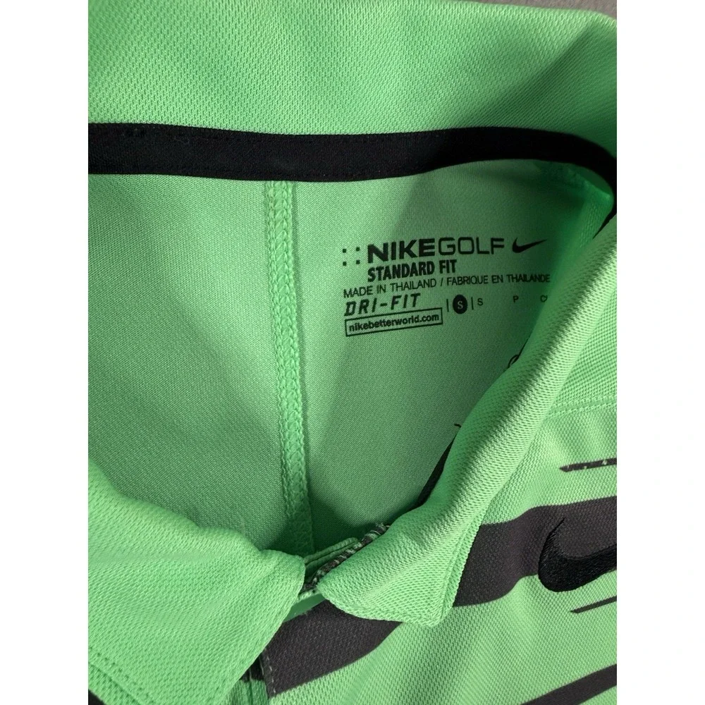 Nike Golf Dri Fit Standard Fit Polo In Neon Green, Men's Size S